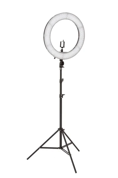 A selfie lamp on a white isolated background. — Stock Photo, Image