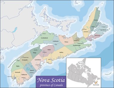 Nova Scotia Haritası