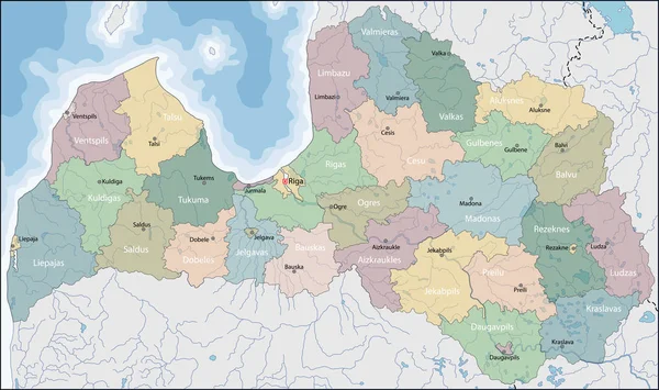 Letonya Haritası