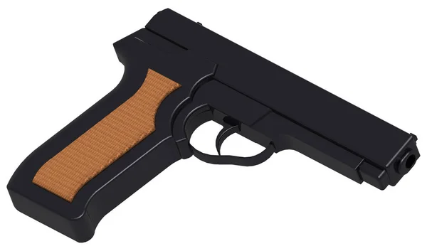 Imagen 3D de la pistola — Foto de Stock