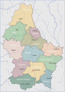 Lüksemburg Haritası