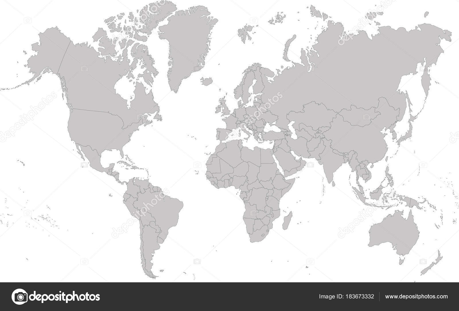 Map of the World Stock Vector Image by ©Volina #183673332