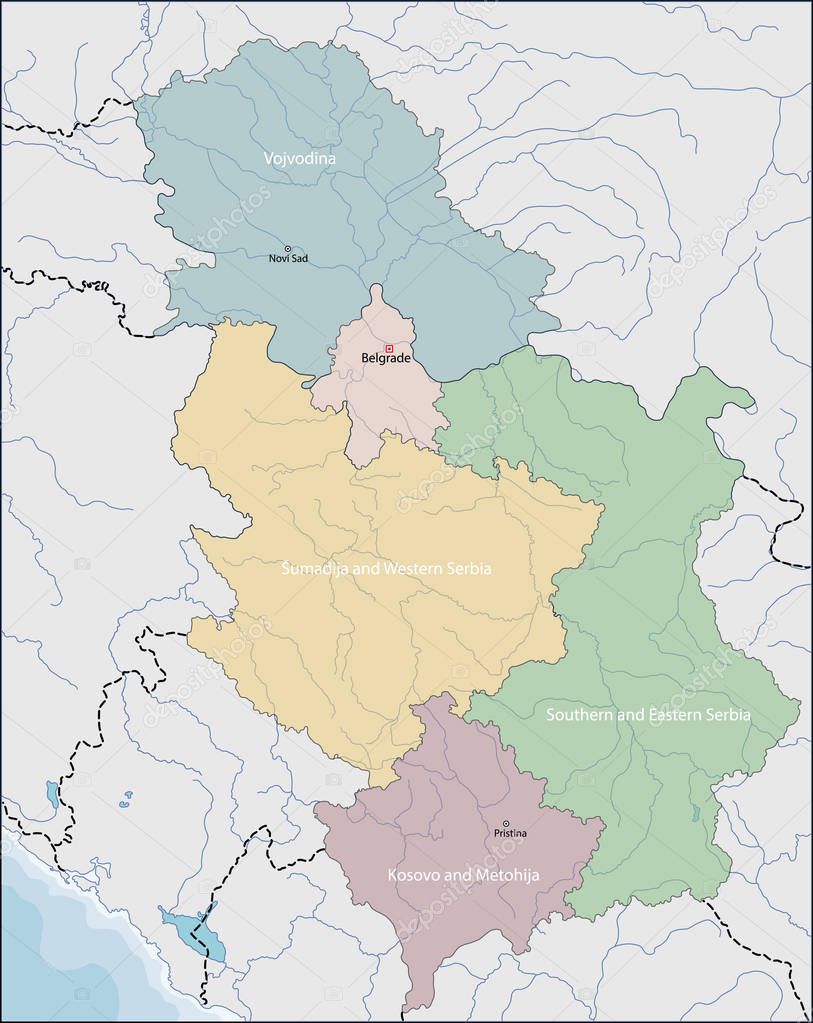 Map of Serbia