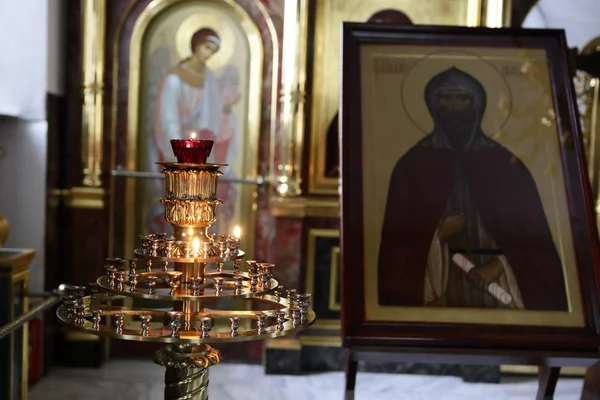 Icon in church — Stock Photo, Image