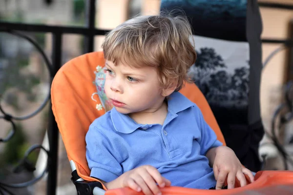 Boy at table — Stock Photo, Image