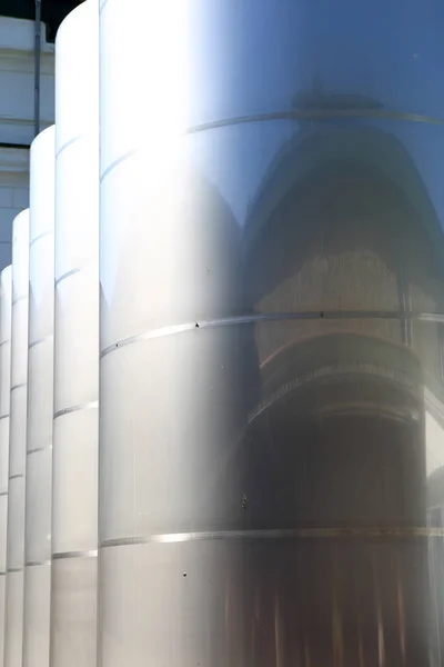 Details of steel tanks — Stock Photo, Image
