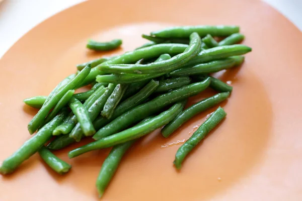 Cooked string beans — Stock Photo, Image