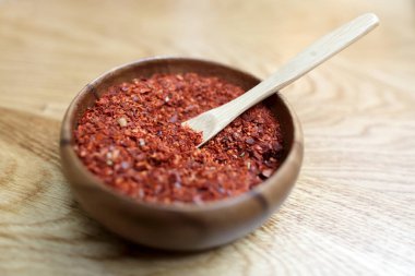 Kırmızı biber ahşap Kupası