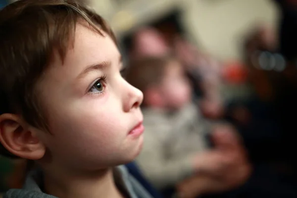 Preschooler v divadle — Stock fotografie