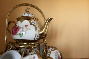 Çay seti görünümünü