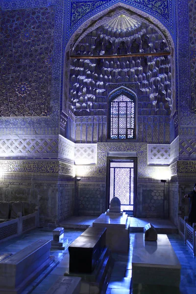 Interno del mausoleo di Guri Amir a Samarcanda — Foto Stock