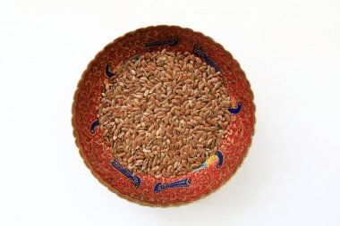 Keten tohumu ile plaka