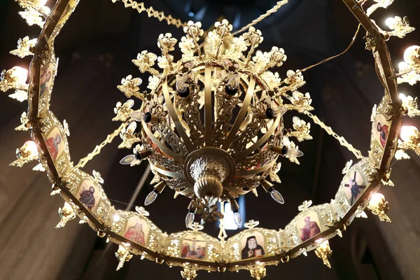 Details of chandelier in Church — Stock Photo, Image