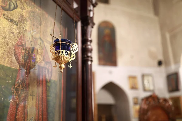 Icon in Georgian orthodox church — Stock Photo, Image