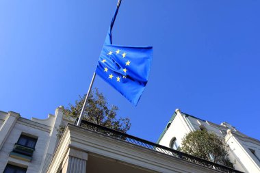 European flag in Tbilisi