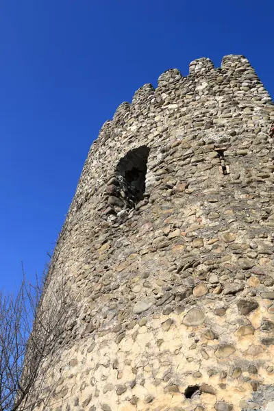 Veduta Del Muro Della Fortezza Nella Città Signagi Georgia — Foto Stock