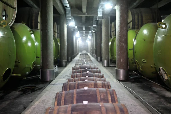 Interior View Underground Winery Georgia — Stock Photo, Image