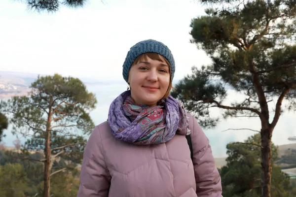 Woman Background Tbilisi Sea Georgia — Stock Photo, Image