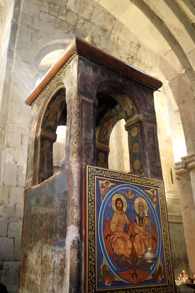 Pohled Věž Gruzínského Ortodoxního Kostela Gruzii — Stock fotografie
