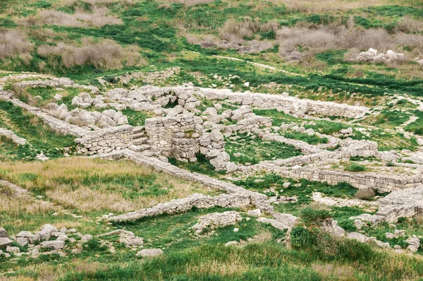 Археологічні розкопки старовинної структури. Крим, Mith — стокове фото