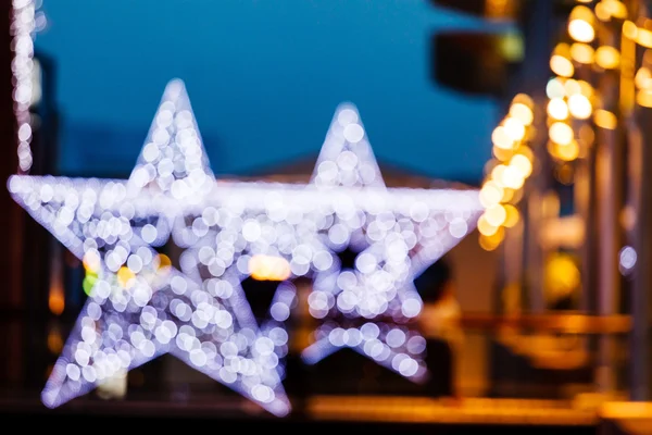 Stelle di Natale luci — Foto Stock