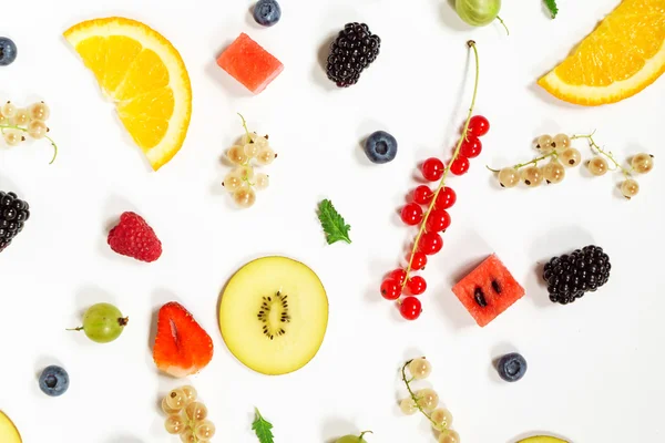 Blandade frukter bakgrund — Stockfoto