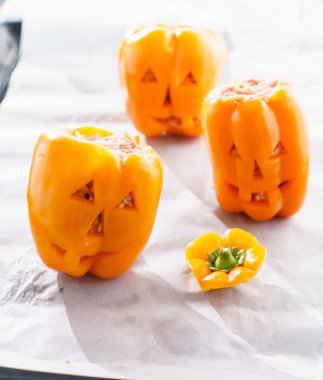 Halloween jack-o-fener dolgulu