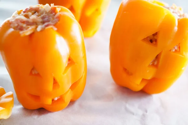 Halloween jack-o-lanterns with filling — Stock Photo, Image