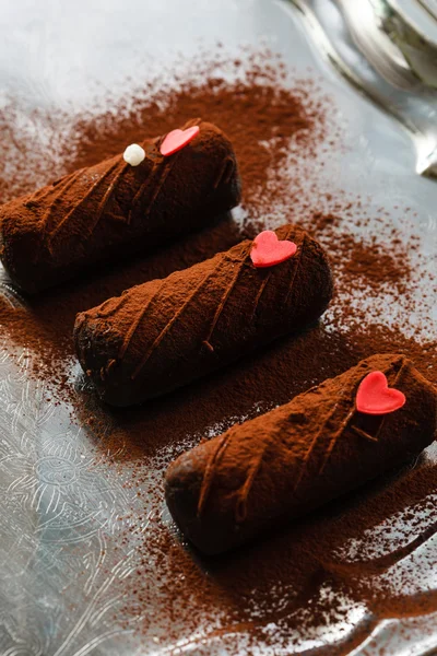 Doces de chocolate doce — Fotografia de Stock