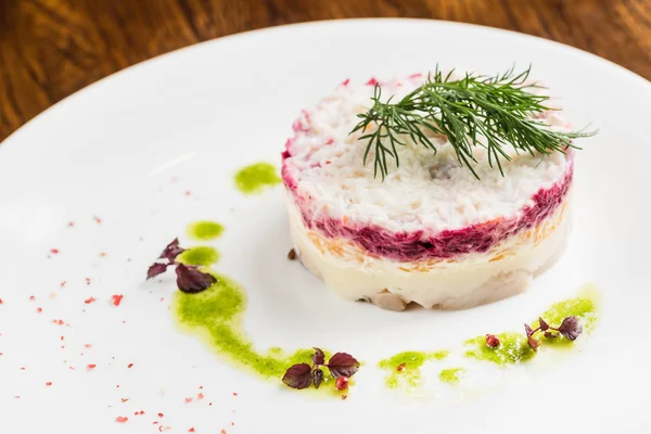 Sabrosa ensalada de remolacha — Foto de Stock