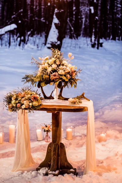 Decoration for winter wedding — Stock Photo, Image