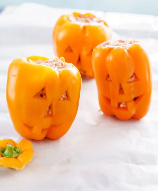 Halloween jack-o-fener dolgulu