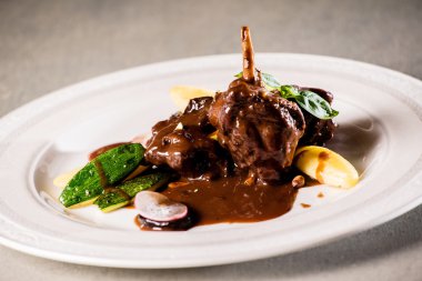 lezzetli gurme akşam yemeği