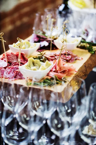 Snack on catering table — Stock Photo, Image