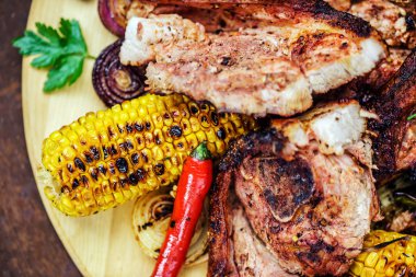 sebze ile pişmiş et