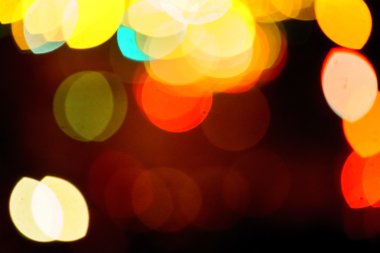 bulanık şehir ışıkları