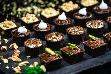 lezzetli çikolatalı tatlılar