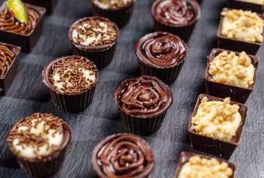 lezzetli çikolatalı tatlılar