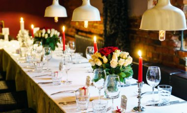 Düğün masa süslü