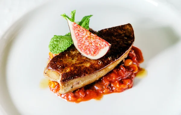 Smażone foie gras — Zdjęcie stockowe