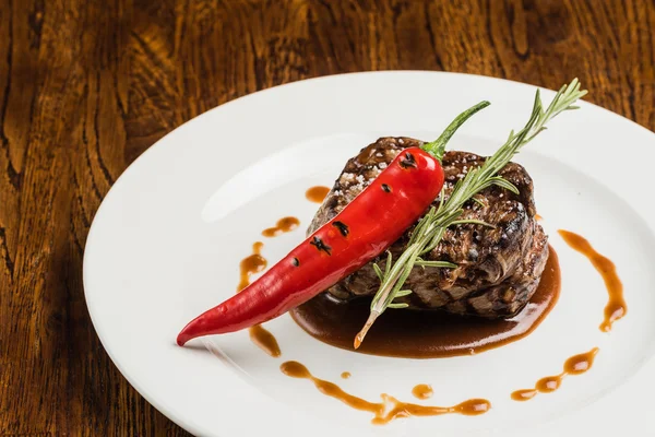 Tasty hot steak — Stock Photo, Image