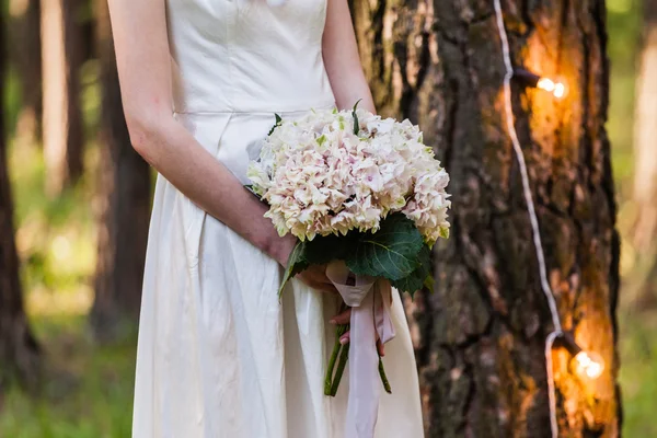 Noiva linda em um vestido bonito — Fotografia de Stock