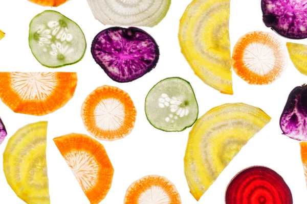 Verduras en rodajas de color — Foto de Stock