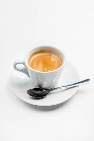 Tazza bianca di caffè — Foto Stock