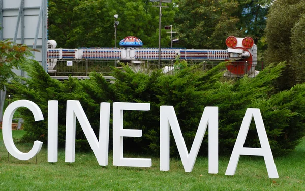 Signos de cine letras — Foto de Stock