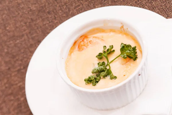 Delicious casserole in bowl — Stock Photo, Image