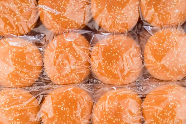 Pães de hambúrguer congelados — Fotografia de Stock