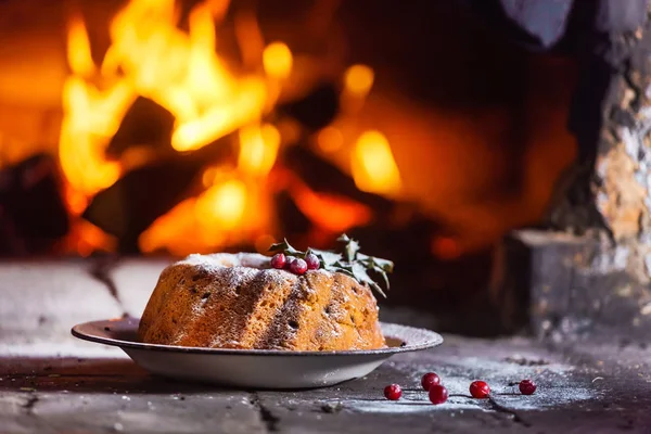 Zoete kerst cake — Stockfoto