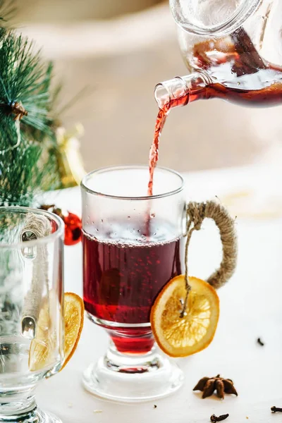 Traditional mulled wine — Stock Photo, Image