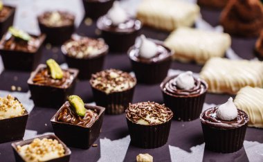 Farklı çikolata tatlılar